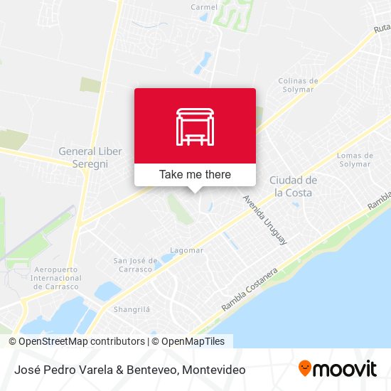 José Pedro Varela & Benteveo map