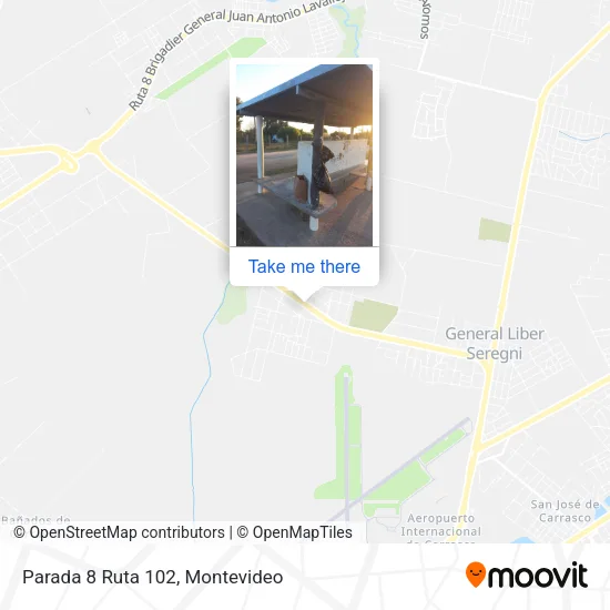 Mapa de Parada 8 Ruta 102