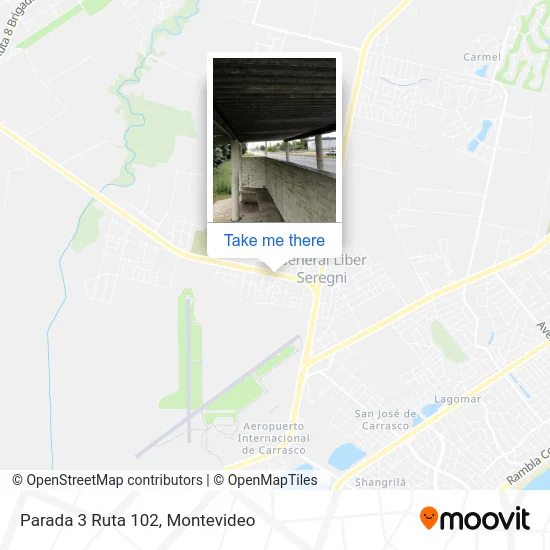 Parada 3 Ruta 102 map