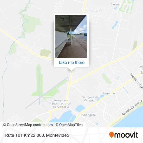 Ruta 101 Km22.000 map