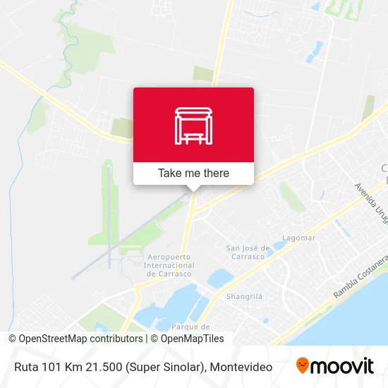 Ruta 101 Km 21.500 (Super Sinolar) map