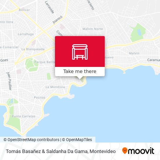 Tomás Basañez & Saldanha Da Gama map