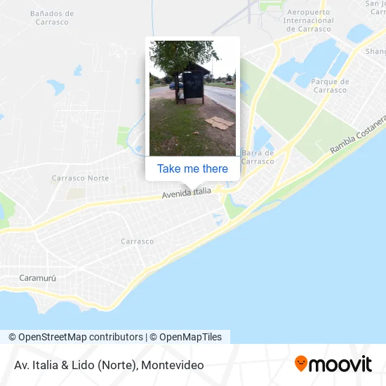 Mapa de Av. Italia & Lido (Norte)