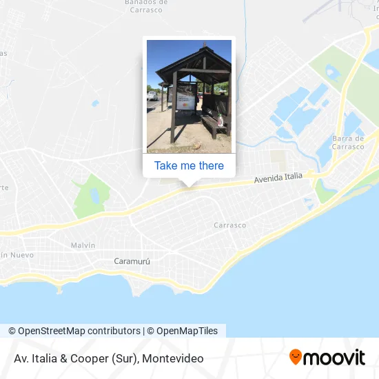 Mapa de Av. Italia & Cooper (Sur)
