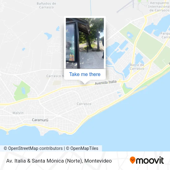 Mapa de Av. Italia & Santa Mónica (Norte)