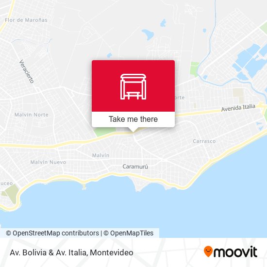 Av. Bolivia & Av. Italia map
