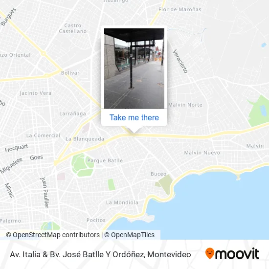 Mapa de Av. Italia & Bv. José Batlle Y Ordóñez