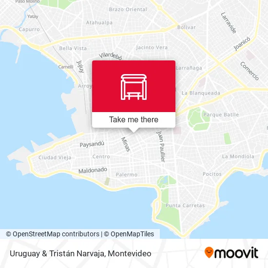 Mapa de Uruguay & Tristán Narvaja