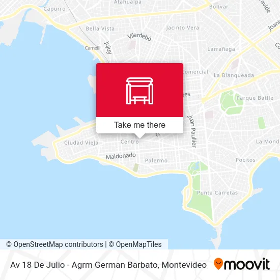 Mapa de Av 18 De Julio - Agrm German Barbato