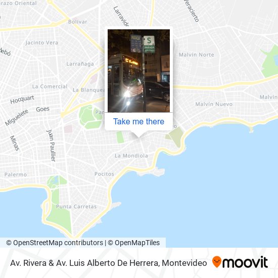 Av. Rivera & Av. Luis Alberto De Herrera map