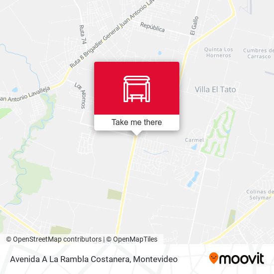 Avenida A La Rambla Costanera map