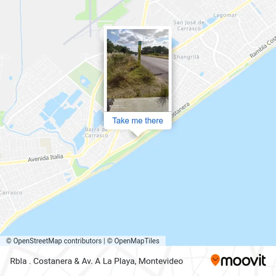 Rbla . Costanera & Av. A La Playa map