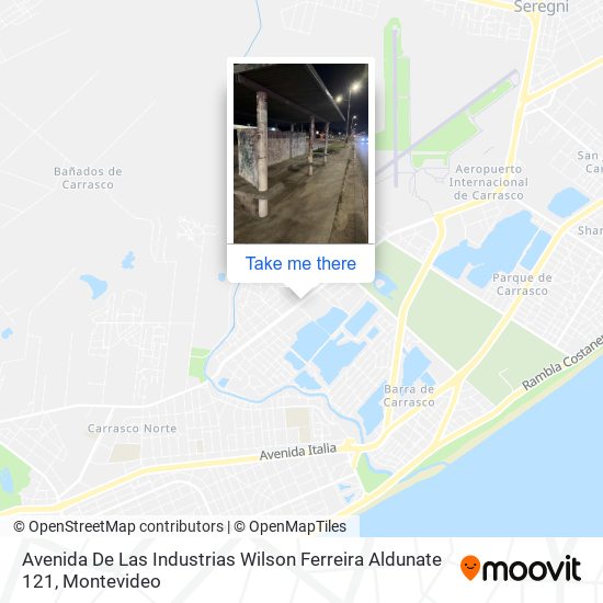 Avenida De Las Industrias Wilson Ferreira Aldunate 121 map