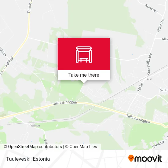 Карта Tuuleveski