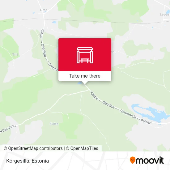 Карта Kõrgesilla