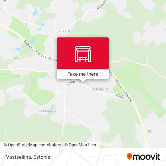 Карта Vastseliina