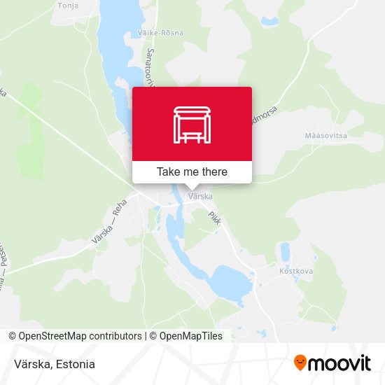 Карта Värska