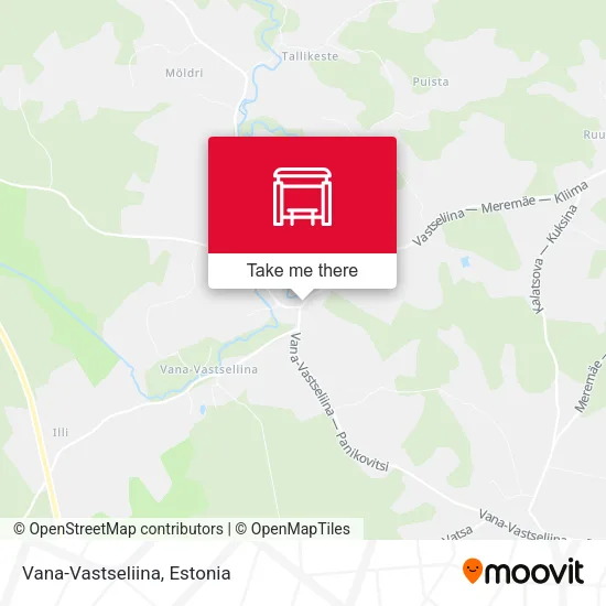 Карта Vana-Vastseliina