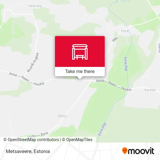 Карта Metsaveere