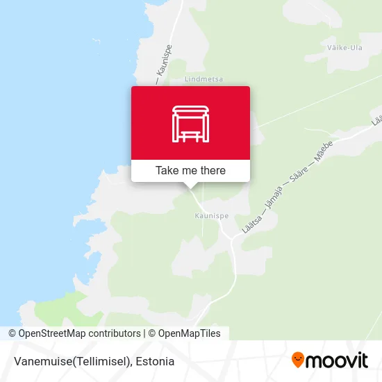 Карта Vanemuise(Tellimisel)