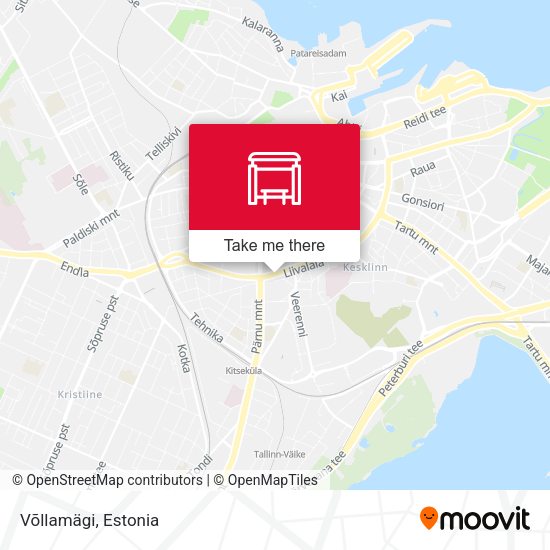 Карта Võllamägi