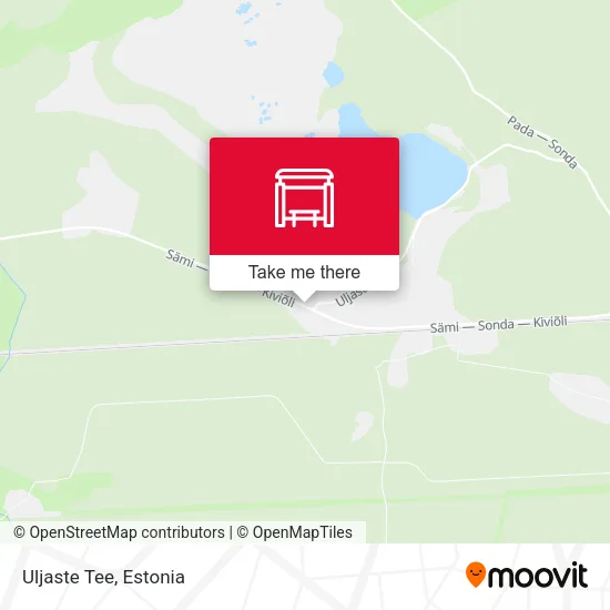 Карта Uljaste Tee
