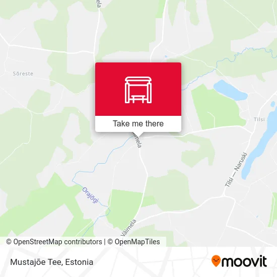Карта Mustajõe Tee