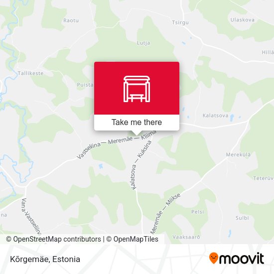 Карта Kõrgemäe