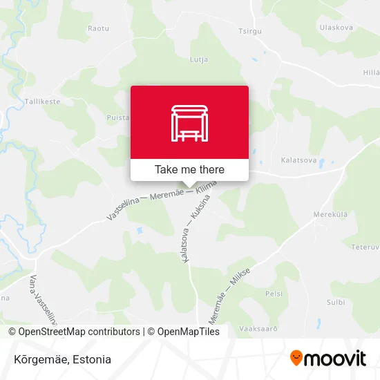 Карта Kõrgemäe