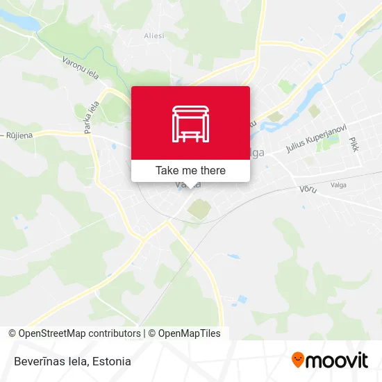 Карта Beverīnas Iela