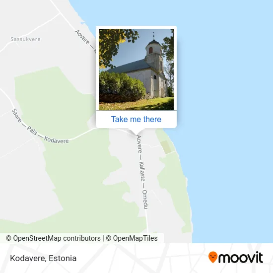 Карта Kodavere