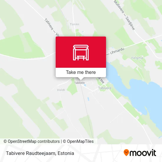 Карта Tabivere Raudteejaam