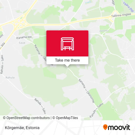 Карта Kõrgemäe