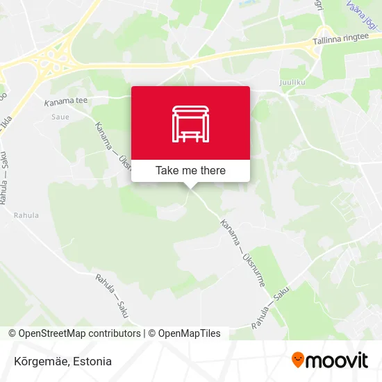 Карта Kõrgemäe