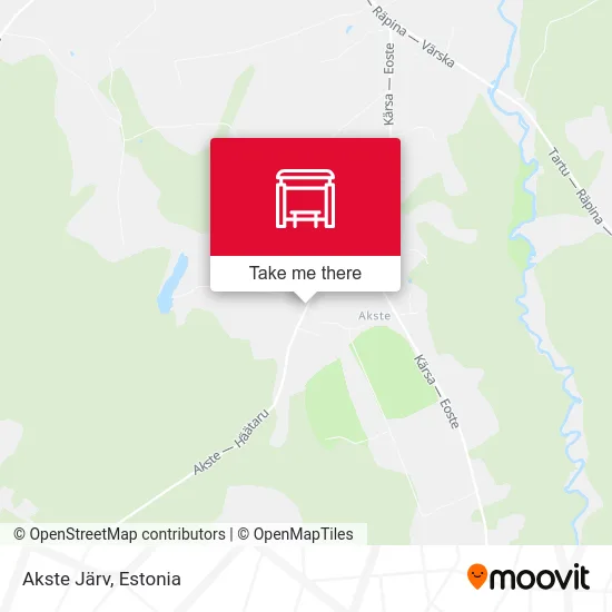 Карта Akste Järv