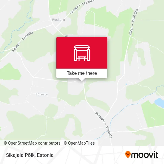 Карта Sikajala Põik