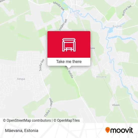 Карта Mäevana