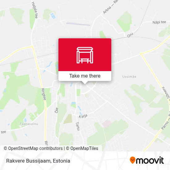 Rakvere Bussijaam map
