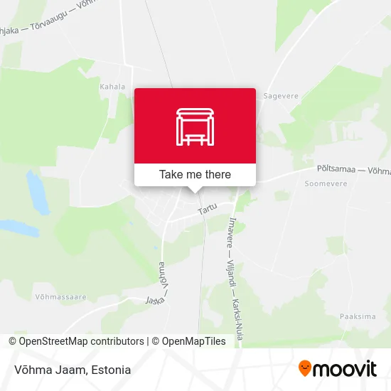 Карта Võhma Jaam