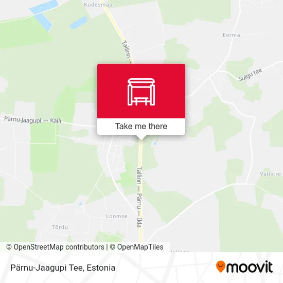 Карта Pärnu-Jaagupi Tee