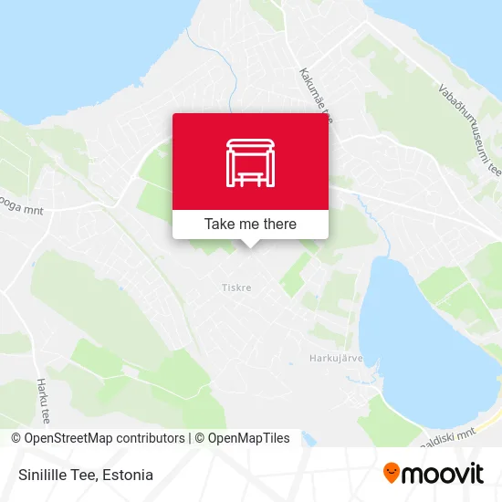 Карта Sinilille Tee