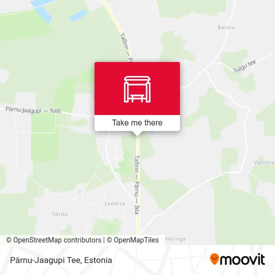 Карта Pärnu-Jaagupi Tee