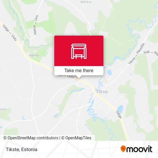 Карта Tikste