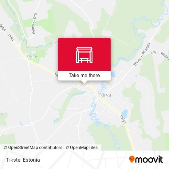 Карта Tikste