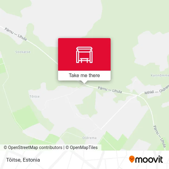 Карта Tõitse