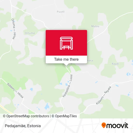Карта Pedajamäe