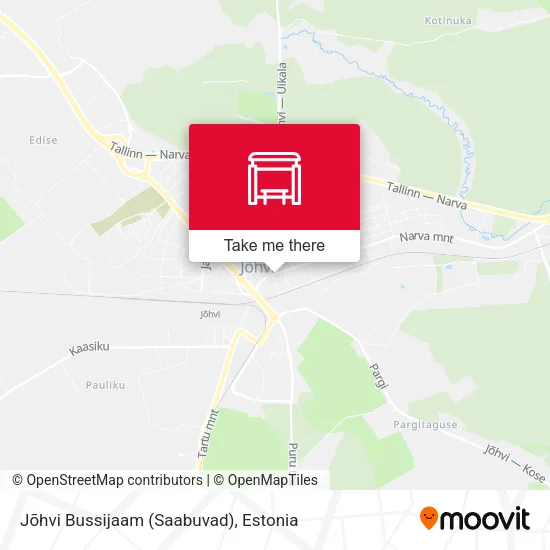 Карта Jõhvi Bussijaam (Saabuvad)