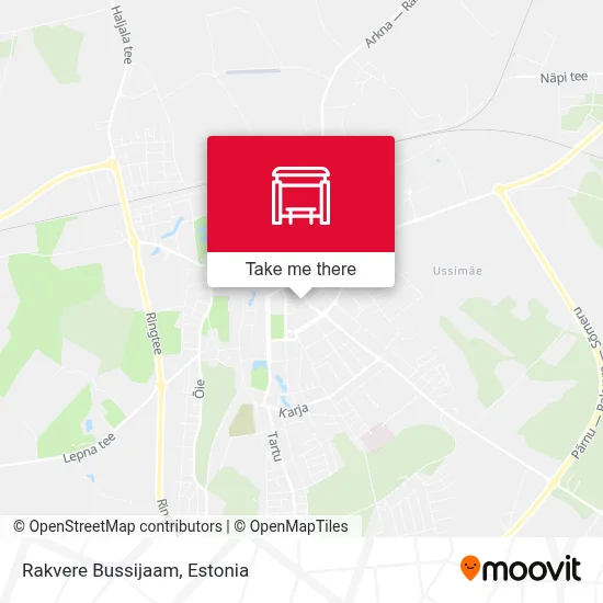 Rakvere Bussijaam map