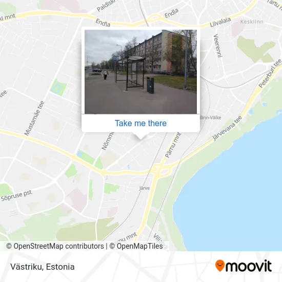 Карта Västriku