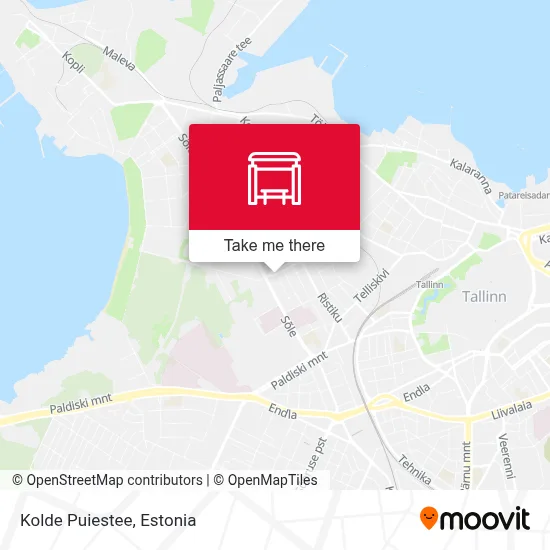 Kolde Puiestee map